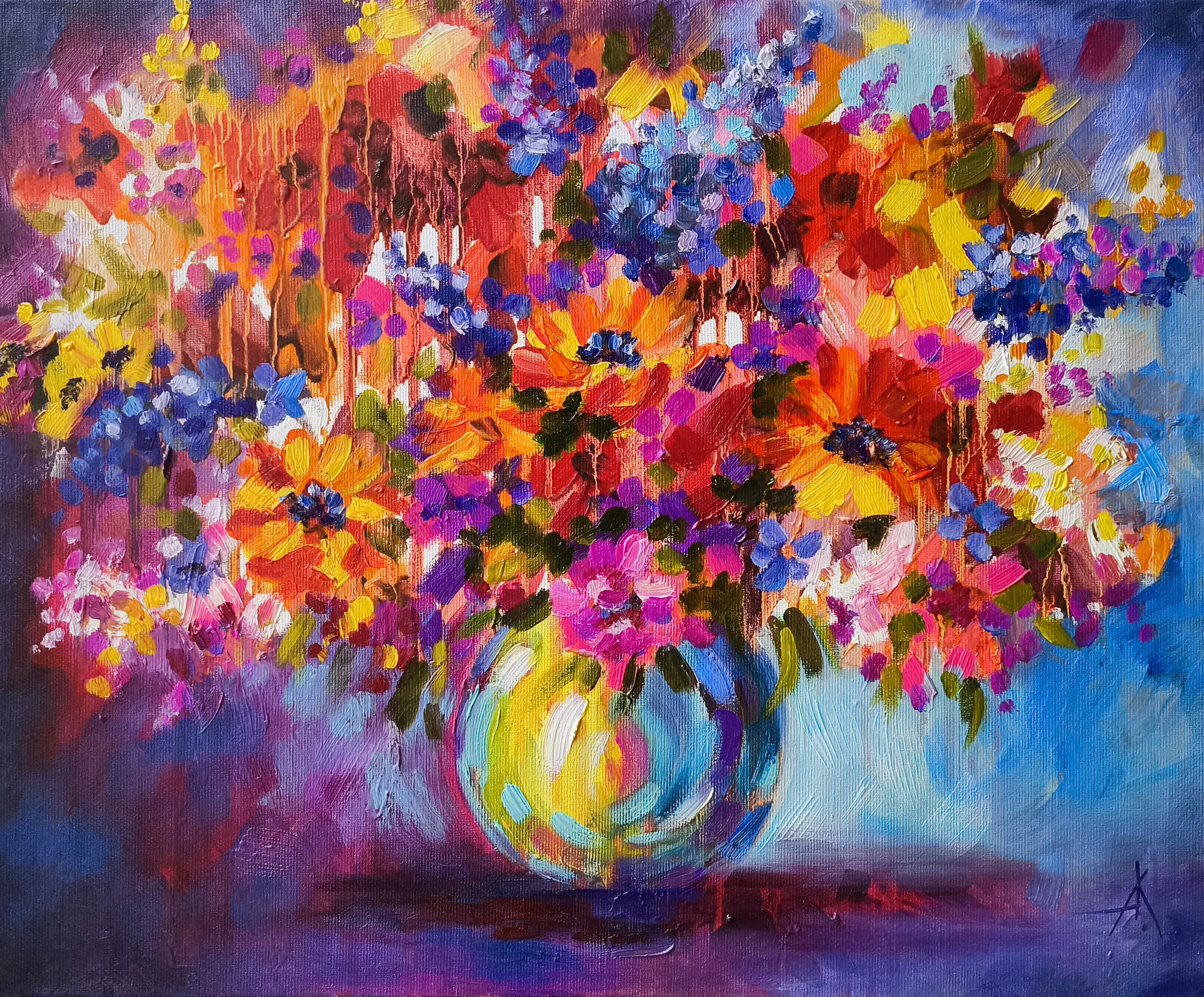 Зображення "Bloom reborn" від Anastasia Kozorez , розмір: 40×50cm, матеріали: Oil painting, canvas, медіум: Живопис, місто: Ukraine, Kyiv, ціна: €600